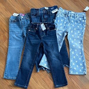 The Children's Place Kids Blue and Patterned Jeans Set